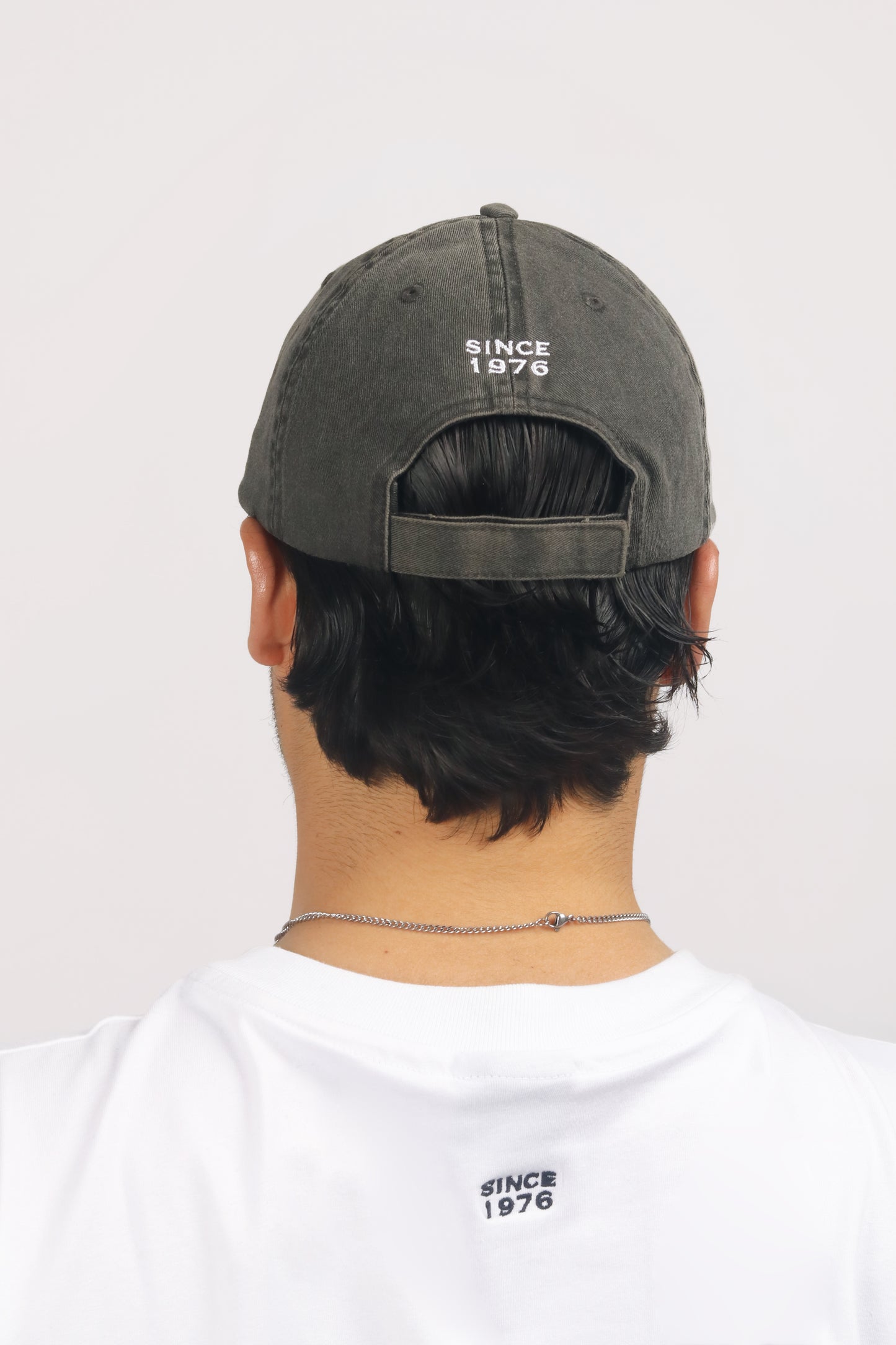 Grey Vintage Baseball Cap