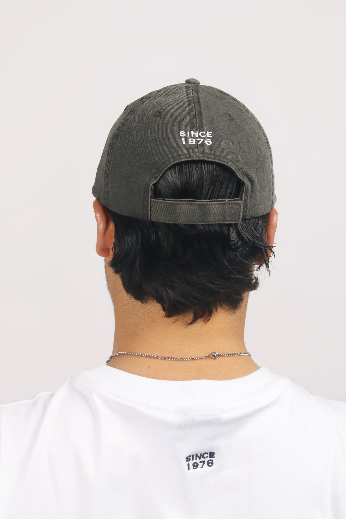 Grey Vintage Baseball Cap