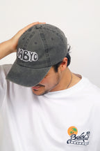 Grey Vintage Baseball Cap