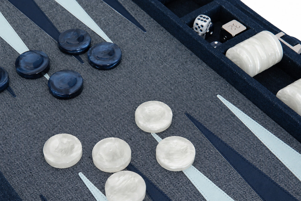 Backgammon Pro - Mezclilla Oscura