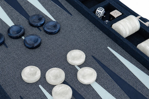 Backgammon Pro - Mezclilla Oscura